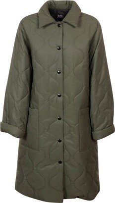 Sarah Quilted Buttoned Coat