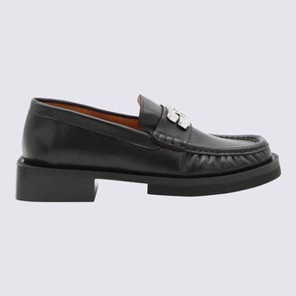 Black Leather Loafers-AB
