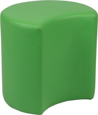 Emma and Oliver 18H Soft Seating Flexible Moon for Classrooms and Common Spaces - Green