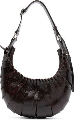 Petal leather shoulder bag