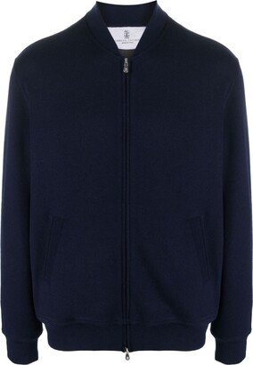 Cashmere-Blend Bomber Jacket