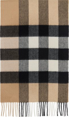 Brown Check Scarf