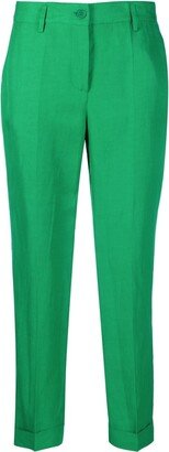 Pressed-Crease Cropped Trousers-AB