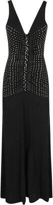 Embellished V-Neck Dress-AB