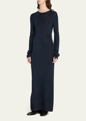 Grete Long-Sleeve Maxi Dress