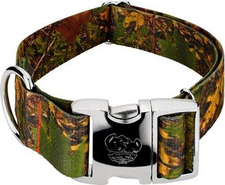 Country Brook Petz 1 1/2 Inch Premium Southern Forest Camo Dog Collar (Large)