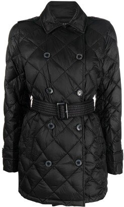 Insulated tie-waist puffer jacket