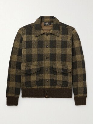 Checked Wool Overshirt-AA