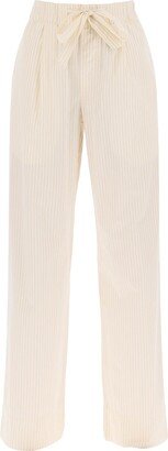 Pajama Pants In Striped Organic Poplin-AA