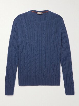 Cable-Knit Baby Cashmere Sweater-AC