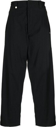 Logo-Plaque Straight-Leg Trousers-AF