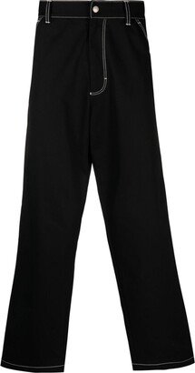 Straight-Leg Cotton Trousers-CC