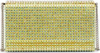 Superamini paloma yellow crystal clutch