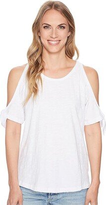 Lou Lou Top (White) Women's Short Sleeve Pullover