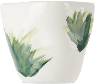 Rhea Kalo White & Green Plants Small Candle