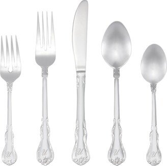 Riverridge Bouquet 46 Piece Monogrammed Flatware Set - U, Service for 8