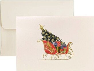 Masterpiece Studios The Occasions Group Ornate Christmas Sleigh Holiday Cards and Envelopes 18 pack (FI-M0272)