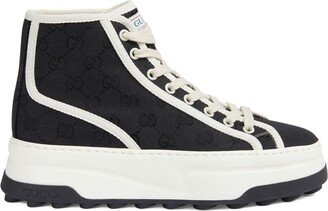 GG canvas hi-top sneakers