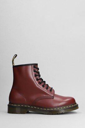 1460 Combat Boots In Bordeaux Leather