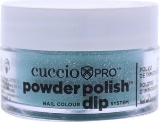 Pro Powder Polish Nail Colour Dip System - Jade with Silver Glitter by Cuccio Colour for Women - 0.5 oz Nail Powder