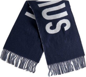 Logo Jacquard Fringed Edge Scarf