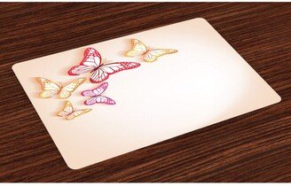 Butterfly Place Mats, Set of 4