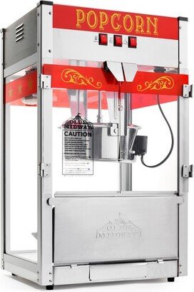 Olde Midway Commercial Popcorn Machine, Bar Style Popper with 12 Ounce Kettle, Black