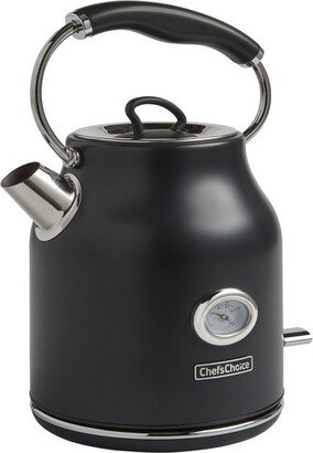 Gourmezza Electric Kettle with Auto-Shutoff & Boil-Dry Protection, 1.7 Liter Capacity, in Matte Black (KTCC17MB13)