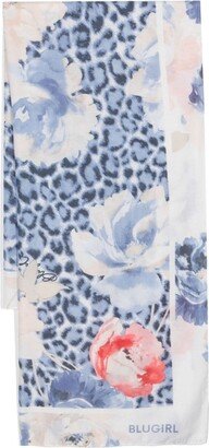 Graphic-Print Rectangle-Shape Scarf