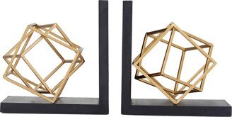 The Geometric Stainless Steel Bookends