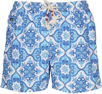 Graphic Printed Swim Shorts-AD