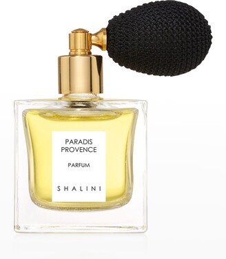 Shalini Parfum Paradis Provence Cubique Glass Bottle with Black Bulb Atomizer, 1.7 oz./ 50 mL