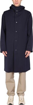 Monobi Hooded Buttoned-Up Trench Coat