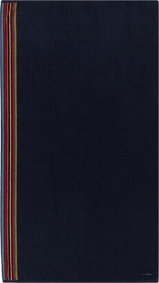 Navy Signature Stripe Bath Sheet