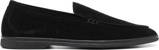 Ludovico almond-toe suede loafers