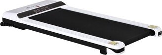 Walking Pad Treadmill, Under Desk Rolling Portable Treadmill, Home Gym Equipment Cardio Machine, Weight Loss Equipment for Men & Women, White