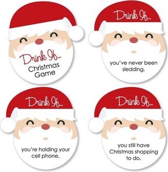 Big Dot of Happiness Drink If Game - Jolly Santa Claus - Christmas Party Game - 24 Count-AA