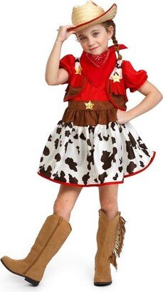 Dress Up America Cowgirl Costume for Girls - Small