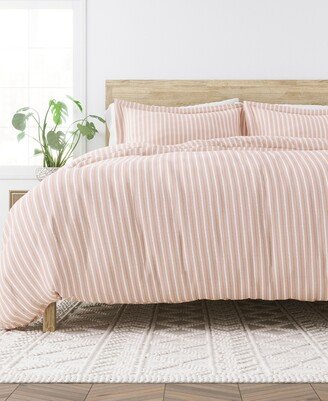 Kaycie Gray Dashed Stripe 3-Pc. Duvet Cover Set, Twin