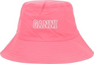 Logo Printed Bucket Hat-AD