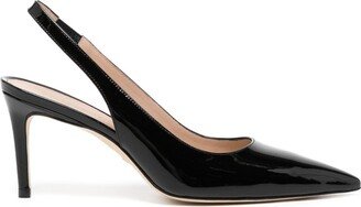 70mm Slingback Patent Leather Pumps