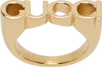 Gold 'Gucci' Letter Ring