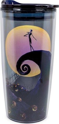 The Nightmare Before Christmas Silver Buffalo Disney Nightmare Before Christmas Jack Spiral Hill Travel Tumbler | 20 Ounces