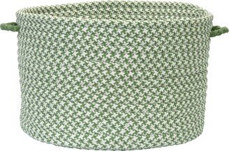 Outdoor Houndstooth Tweed Braided Basket