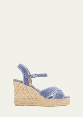 Blaudell Canvas Wedge Espadrille Sandals