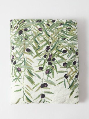 L'olivier-print 380cm X 165cm Linen Tablecloth
