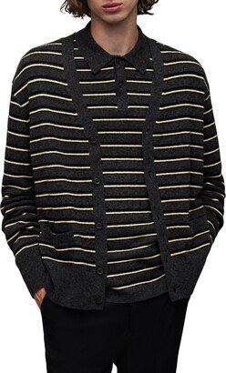 Stafford Stripe Wool Blend Cardigan