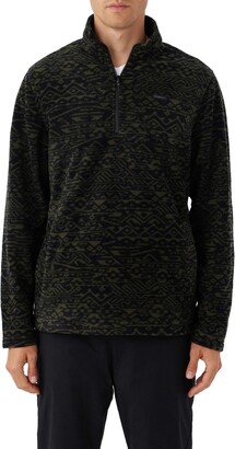 Carson Print Quarter Zip Superfleece Pullover