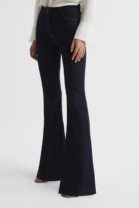 Petite High Rise Flared Jeans