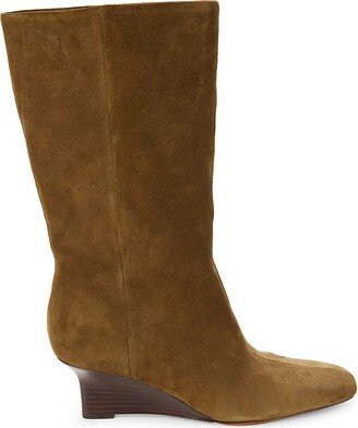 Beverly Mid Calf Wedge Boots